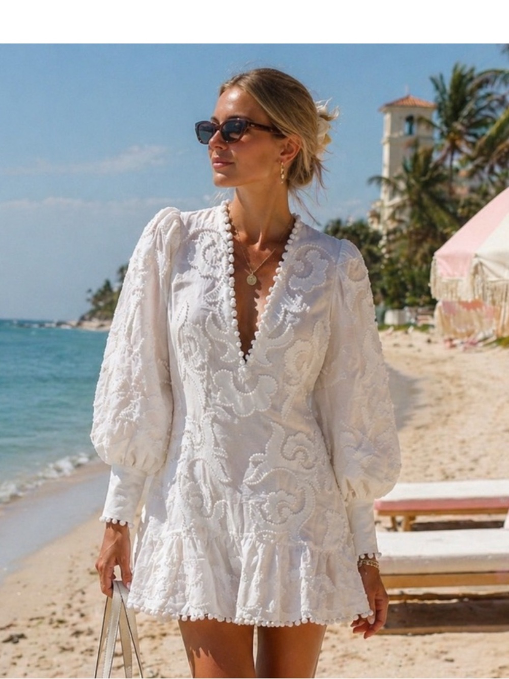 Zimmermann rebellion White Mini Dress size 0 XS
